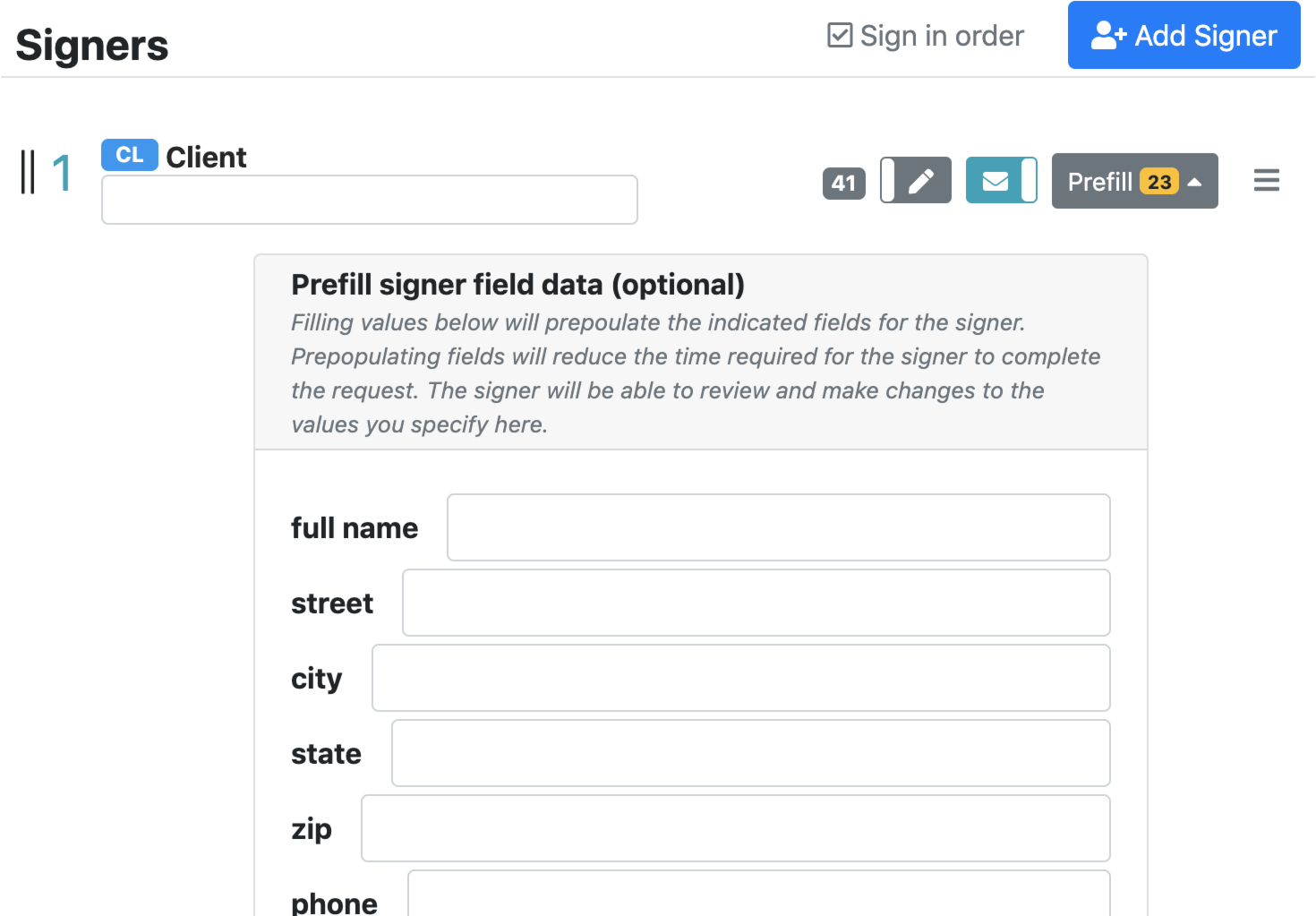 DocHub v3.6 - Introduces prefilling fields when sending sign requests, prettier release notes and more